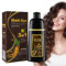 Dunkelbraun Haarfärbeshampoo für graues Haar Sofort-Haarfarben-Shampoo Haarfärbemittel Haarfärbung in Minuten Hair Color Shampoo Natürliche und langanhaltende Farbe für Männer und Frauen 500ML