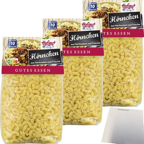usy Bundle für Hofgut Hörnchen 3er Pack (3x500g Beutel) + usy Block