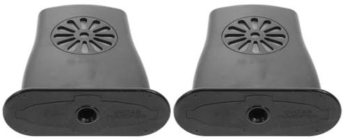 Gitarren Panel Luftbefeuchter Schwarz für Gitarre | Tragbar, Kunststoff, Wartung, Schutz vor Rissen, Zubehör für Musikinstrumente, für Schallloch, 2 Stück