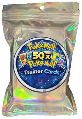 50 Pokémon Trainer Cards Bulk Bundle | Assorted Trainer Lot | Official English TCG Cards | Possible Shinys - Toys & Gamers