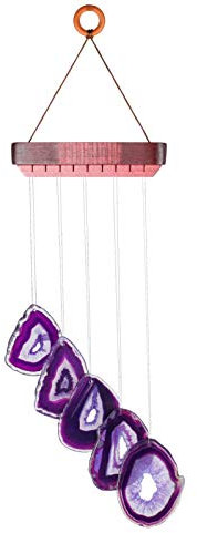 mookaitedecor Achat Windspiel Mobile, Kristall Stein Wind Chimes für Haus Garten Terrasse Indoor Outdoor Dekor
