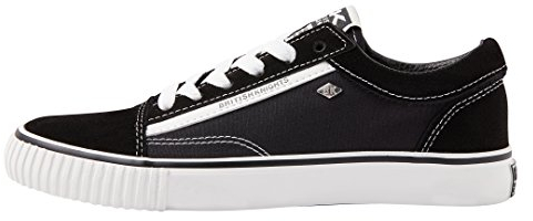 British Knights Herren Mack Sneaker, Schwarz (Black/White Suede 01)