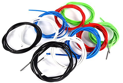 schaltzughülle rot,Fahrrad Bremszug Schaltzug Schaltseil Shifter Kabelgehäuse,2m Shifter Cable Fahrradbremse Shift Kabel Gehäuse Schlauch Kit Zubehör für Mountainbike (4mm- rot)