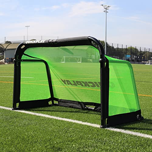 QUICKPLAY PRO ALU Fußballtor zum Training, zusammenklappbar, freistehendes Aluminium-Fußballtor (12,7 x 9,6 cm)