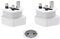 2X Adaptador Enchufe Español a Ingles, Español 2-Pin Europa a 3-Pin Reino Unido, Adaptador De Viaje Tipo G, para Irlanda Escocia Británico Maldivas (Pack 2)