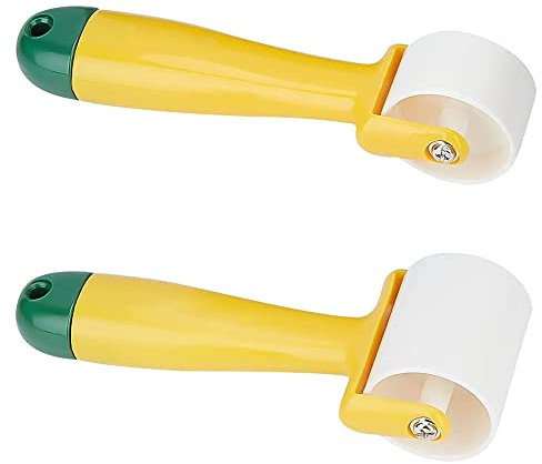 2 Pcs Wallpaper Roller Quilting Seam Roller Sewing Press Roller Tool Wallpaper Decorating Roller Flat Pressure Roller Internal External Corner Wallpaper Seam Roller for Home Decorating