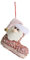 TianWlio Weihnachtsstrumpf Nikolausstiefel Nikolausstrumpf Wandbehang Pailletten Dekoration Süßigkeiten Socken Weihnachtssüßigkeiten Ornamente Kamin (Pink, A)