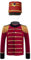 dPois Costume de Majeurtte de Bande Enfant Garcon Fille Rouge Veste Cirque Deguisement Monsieur Loyal avec Chapeau Tenue de Tambour Fanfare Casse-Noisette Rouge 7-8 Ans