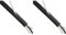 D-Line CTT1.1B Cable Tidy Tube | Cable Management Sleeve | Organiser for TV, PC & Games Consoles - 1.1m x 32mm - Black (Pack of 2)