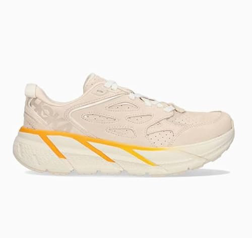 HOKA Flacher Wanderschuh für Damen und Herren, Short Bread - Radiant Yellow, 11.5 Women/10.5 Men