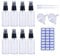 8pcs Glass Spray Bottles - Small 50ml Glass Travel Spray Bottles for Toiletries - Empty Atomiser