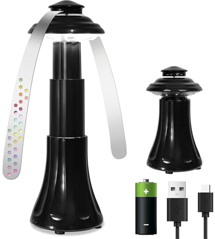 YWAQMCT Moskau-Ventilator mit integriertem LED-Licht – eine kompakte Desktop-Lösung, tragbar und wirtschaftlich