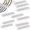 TECHZOCO Regleta de conexión de Cables eléctricos, Clema para cables, Empalme Cable electricidad, ficha de conexión para cables, Apto para Sección, Intensidad 10A, Transparente, 10 mm, 10 unidades