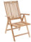 Divero Klappstuhl Granada aus Teak-Holz, unbehandelt – Farbe: Natur-Braun