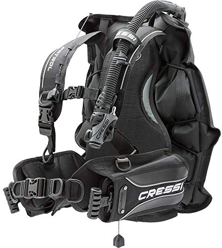CRESSI Patrol BCD Tarierjacket – Ultraleichtes Wing-Tauchjacket mit Rückentragesystem – Flat-Lock-Aid Bleitaschen – Hoher Auftrieb – Verstellbar – Perfekt für Reisen und Sporttauchen