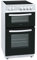 Statesman MAXI60GSF Single Oven Gas Cooker, 4 Gas Burners, Integrated Grill, 60cm Wide, White, (mm): H:900 x W:500 x D:600
