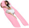 Bedding Home 9ft U Shaped Pregnancy Pillow | Orthopedic Cuddle Cushion Full Body Pillows for Adults with Cover | Side Sleeper Maternity Pillow | 9ft Long Pillows & Lilac/Pink Cover