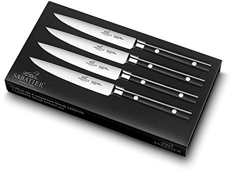 Sabatier Leonys Ensemble de 4 Couteaux à Steak 12 cm