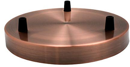 Deckenrosette mit 3 Ausgängen, Vintage-Stil, 4 Farben erhältlich kupfer