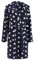 Brandsseller Accappatoio Donna con Cappuccio L/XL – In Microfibra Morbida con Motivo Stelle – Certificato Oeko-Tex – Ideale per Casa, Spa e Benessere – Blu/Bianco