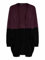 ONLY Damen Onlqueen L/S Long Cardigan KNT Noos Strickjacke, Windsor Winestripes:w. Black,M