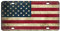 TOADDMOS Nummernschildabdeckung mit amerikanischer Flagge, Retro-Design, patriotische USA-Flagge, Nummernschilder für Auto, Aluminium, Auto-Anhänger für Männer und Frauen, 15,2 x 30,5 cm