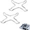 YZSZ 2 Stück Gasherd Aufsatz Stern topfträger gasherd aufsatz metall Gasherd Aufsatz Gitter Gasherd Universal-Aufsatz Gute Stabilität hell Dauerhaft für Gaskocher Kaffeekocher Backofen Küche Silber