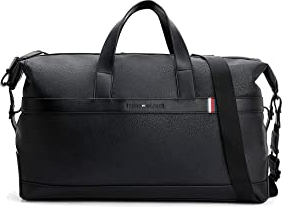 Tommy Hilfiger Herren Th Central Duffle Tasche, Schwarz, One Size