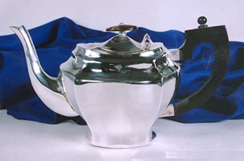 ROYAL QUEEN Teiera in Sheffield con Manico in Legno cod.5300070 cm 27x10x15h by Varotto & Co.