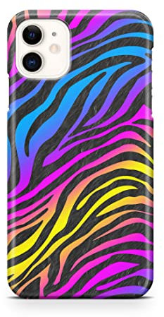 iCaseDesigner Animal Print Phone Case Compatible with iPhone 11 Pro. 14. Psychedelic Zebra