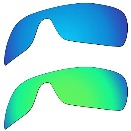 EZReplace Ersatzgläser für Oakley Liv Sonnenbrillen (polarisierte Gläser, Brillen Ersatzteile) – passend für Oakley Liv Rahmen (eisblau + federgrün), Eisblau + Frühlingsgrün, Einheitsgröße