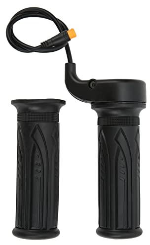 Keenso 1 Paar Gashebel für Elektrofahrräder, 12 V Bis 72 V, Gasgriff für Roller, mit Wasserdichtem Anschluss für 22,2-mm-Lenker