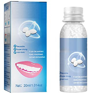 Granules de réparation des dents,prothèses dentaires de maquillage, remplissage temporaire modifié, perles thermiques pour le remplissage, fixer la dent manquante et cassée. (2)