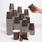 UniR 300 pcs Gobelets Jetables en Papier/Carton 7OZ - 200ML, Gobelet pour Café - Thé - Boissons chaudes et froides - Eau - Fabriqués en France (MARRON300)
