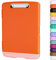 Piasoenc Klemmbrett mit Lagerung, Lagerung Klemmbretter mit Stifthalter und A4 Legal Papier Ordner, Heavy Duty Kunststoff, Folio & Side-Opening, Low Profile Clip, für Lehrer, Juristen,Orange