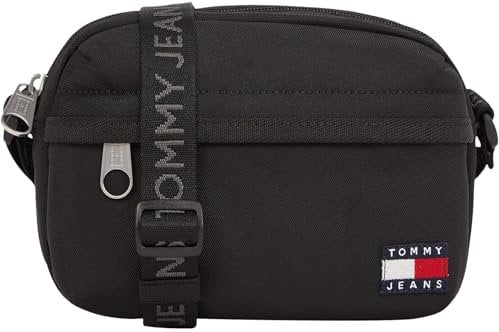 Tommy Jeans Damen Crossbody Bag Tasche Daily Crossover Breiter Tragegurt, Schwarz (Black), Einheitsgröße