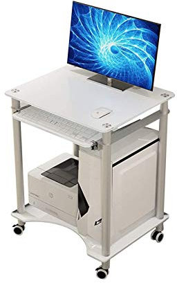 KHYTEBV Kinderschreibtisch Computertisch Home Einfacher Schreibtisch Kleiner Desktop-Computer-Arbeitstisch Studie Gehärtetes Glas Spieltisch Abnehmbarer Kinderschreibtisch