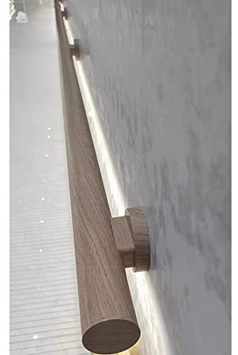 Aluminium-Handlauf mit leuchtendem Kabelgeländer-Set, beleuchteter Treppenhandlauf für Außen- und Innentreppen (Natur, 1,2 m)