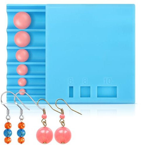 Teenyyou Modelliermassen-Perlenroller, Modelliermasse, Ohrringe, Werkzeuge, runde Perlenmacher, Modelliermasse, Werkzeuge für Ton-Ohrringe, Schmuckherstellung, DIY (sechs Größen)