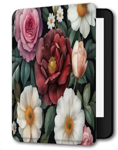 Case For 6 Amazon Paperwhite 10th Generation (Model No.PQ94WIF) 2018 Released PU Leather Case Paperwhite smart Sleep/Wake Paperwhite Cover-Diversity And Prosperity Natural Plants