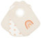 Kindsgard Schlupflätzchen 3er-Pack „happaklat“ – Regenbogen Beige – 75% Bio-Baumwolle – weich, saugfähig & waschbar – ideal für Babys & Kleinkinder – einfach über den Kopf ziehen
