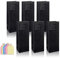 CCUCKY 6 Piezas Bolsas de Regalo para Vino, Bolsas para Botellas de Vino con Asas de Cuerda Resistentes para Todas las Ocasiones (negro)