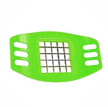 Potato Chipper Potato Chopper Cutter Fruit Chip Cutter French Fry Tool for Veggies, Onions, Carrots, Cucumbers(Green)