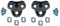 cyclingcolors Fahrrad Cleats für Look Keo Grip Grau 4.5° Pedalplatten Schuhplatten Pedal Rennrad