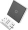 12V y 1 vía Interruptor pared inteligente inalámbrico, interruptor inteligente Wifi Panel interruptor pared Control remoto interruptor hogar inteligente(negro)