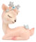 Spldsun Simulation Deer Ornaments Miniatur, Rentier Figur Elch Hirsch,Tischplatte Handwerk Dekoration Figur，für Party, Geburtstag, Weihnachten Party Dekoration (Rosa)