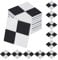 GOMAKERER 72 Pcs Mini Wood Floor, Miniature Floor Boards Mini Square Brick Sheets Decorative Mosaic Tiles Mini House Furniture Buliding Accessories for Dollhouse House Model