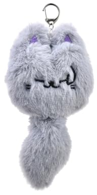 PUCAPOCO JJK Schlüsselanhänger Gojo Geto Plüsch Schlüsselanhänger Anime Jujutsu inspirierte Schlüsselanhänger für beste Freundin, Grau, Weiß, 5.9''/7.1''
