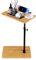 C-Shaped Side Table, Over Bed Table Adjustable Height Couch Side End Table 360° Swivel, Bedside Table Sofa Table with Phone Holder, Bamboo Bathtub Tray Table for Living Room Sofa Couch Bedrooom