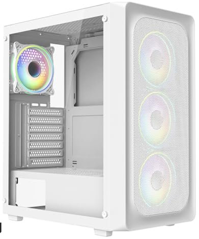 OCHW Gaming PC: Ryzen 5 5500 4.6Ghz • 6GB RTX 3050 8GB Graphics Card • 16GB 3200MHz DDR4 • 1TB NVME SSD • White Mesh RGB Gaming Case • WIFI • Windows 11